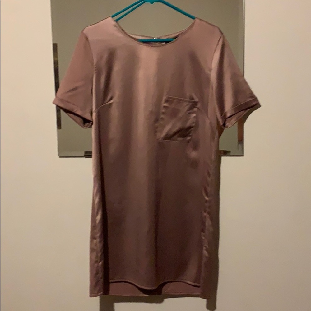 Champagne silk dress